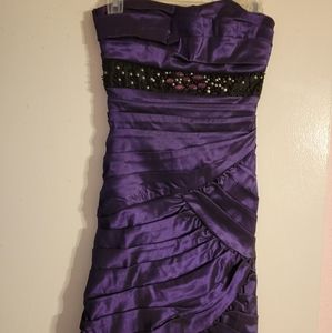 Purple cocktail dress